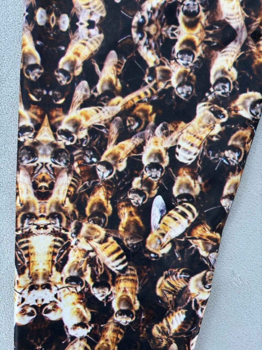 Rare BlackMilk Bee Leggings Stretchy Pants S Bumblebee Insect Pattern - Picture 3 of 8